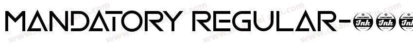 Mandatory regular字体转换